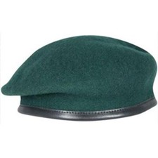 Commando green officers beret - commando,