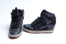 NIKE black Dunk Sky High Black Sail hidden wedge UK4.5 EU 38