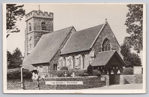 Rppc marys church felpham - rppc, st