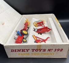 Rare Dinky Gift Set 398 Farm Equipment. N Mint in Excellent Original Box