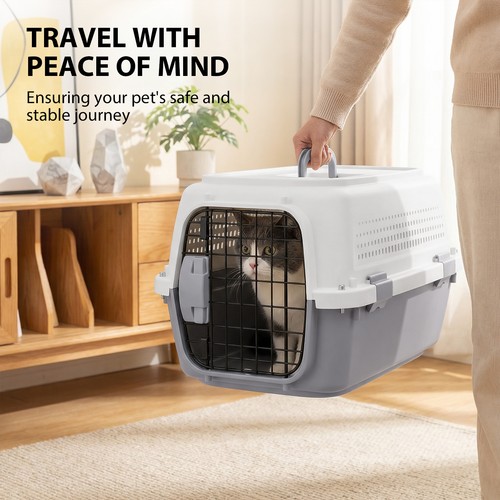 Large dog cat carrier box - large,