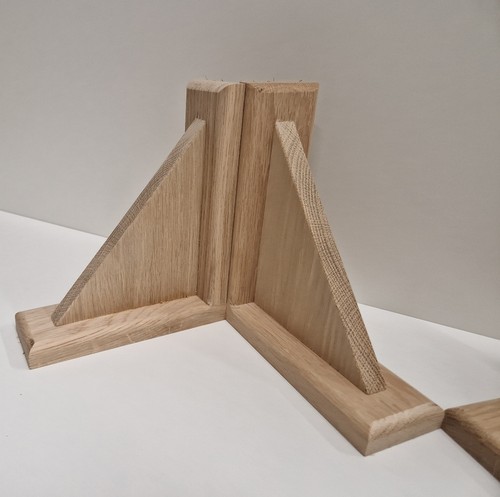 Oak shelf bracket wooden - shelf,