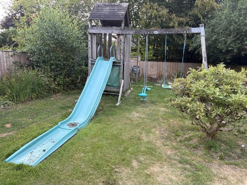 Wooden children climbing frame - climbing,