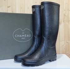Le Chameau Iris Size 6.5 / EU 40 Wellington Boots Black Wellies