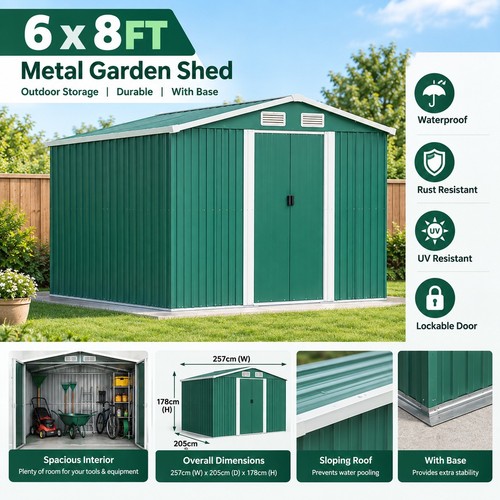 Garden shed 6x8ft - garden,