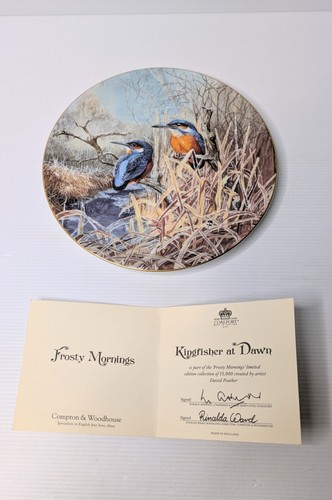 Coalport kingfishers frosty - coalport,