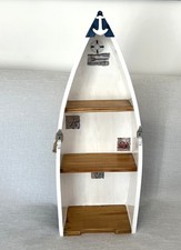 Wooden Boat Shelf Beach Theme