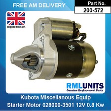 Starter Motor For Kubota