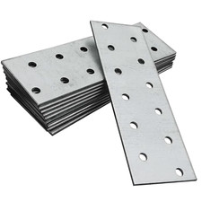 Flat Bracket Joining Plate 2mm Thick Galvanised Joining Sleeper Heavy Duty DIYUK