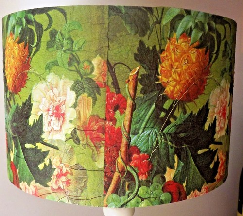 Antique fruit lampshade - antique,