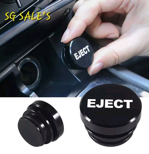 Eject button black metal - black,