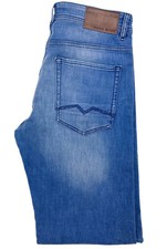 Hugo Boss Orange 90-P Suave Tapered  Stretch Jeans -Light Blue Faded 