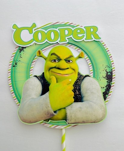 Personalized shrek themed cake - personalized,