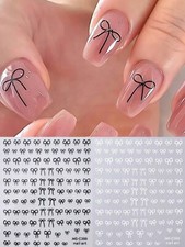Minimalist Bow Nail Art