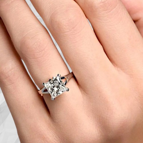 Diamond wedding ring - diamond, 14k