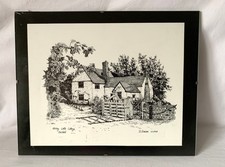 Lilley Letts Cottage Flatford (in Essex UK) Print - by D Pearson dated 1987