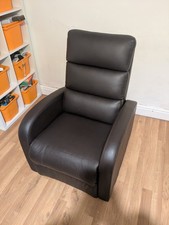Restwell Rise And Recline Armchair Brown Leather