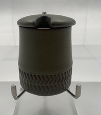 Vintage Denby Chevron Mustard