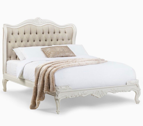 Beige white upholstered - &,