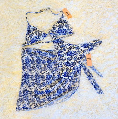 Jimmi swim blue white floral - jimmi,
