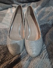 New Look Silver Sparkly Heels