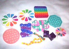 Job lot Fidgets Poppers Snake teddy, Autism Play toys used