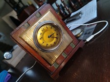 Rare Art Deco Wood & Brass