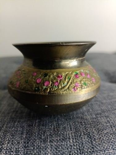 Pair vintage brass miniature - brass,