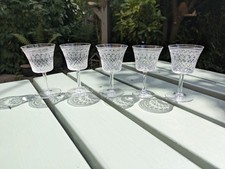5 x Vintage Edwardian Lady Hamilton Pall Mall Port Wine Glasses - 10.5cm Tall