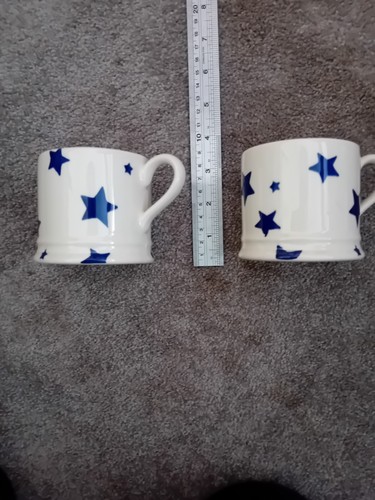 Two emma bridgewater blue - blue, star
