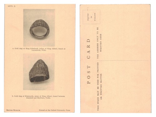 Postcard british museum gold - -,
