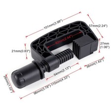 2Pcs Black Steering Wheel