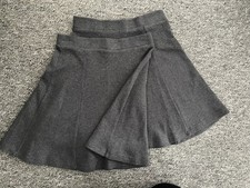Girls Grey Jersey School Skirts X2 F&F Age 5-6 Years  Brand New Without Tags