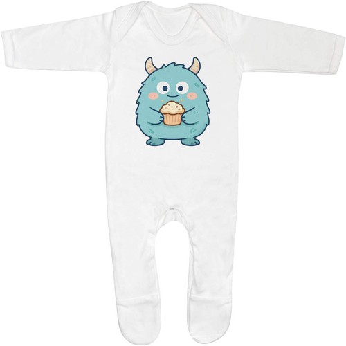 Monster with cupcake baby - 'monster,