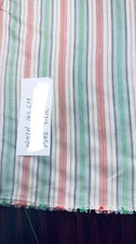 Striped pure silk fabric width