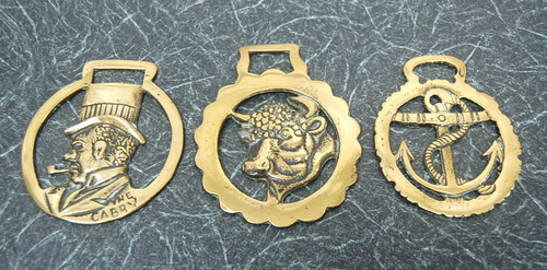 Horse brasses ships anchor - x,
