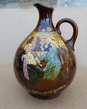 Kingsware Royal Doulton whisky advertising flask jug He's a jolly good fellow