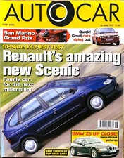 AUTOCAR MAGAZINE 30-APR-97 - Marcos Mantis, Citroen Xantia V6, Renault Scenic