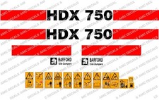 BARFORD HDX750 DUMPER DECALS