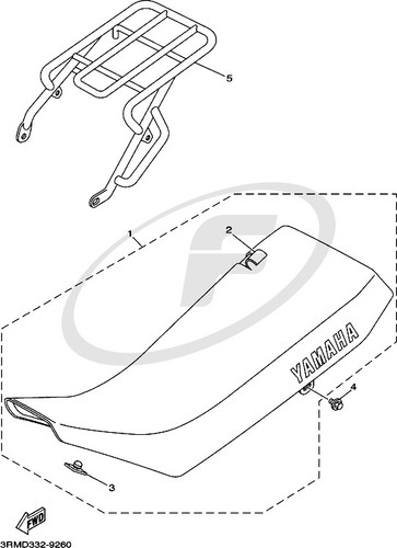 Genuine yamaha red - red, seat