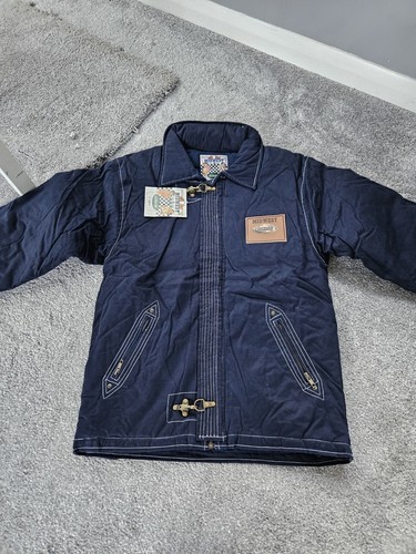 Boys navy padded coat size - padded,