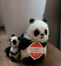 Vtg Golden Leaf Real Fur Panda