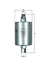 Fuel Filter MAHLE Fits PORSCHE