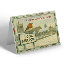 CHRISTMAS CARD - Long Melford - Church - Vintage Design