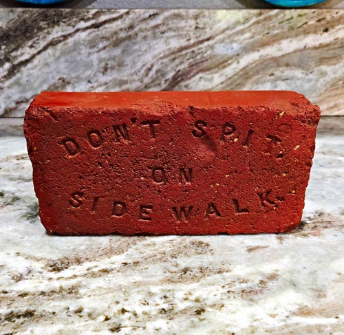 Red rectangular brick paver - red,