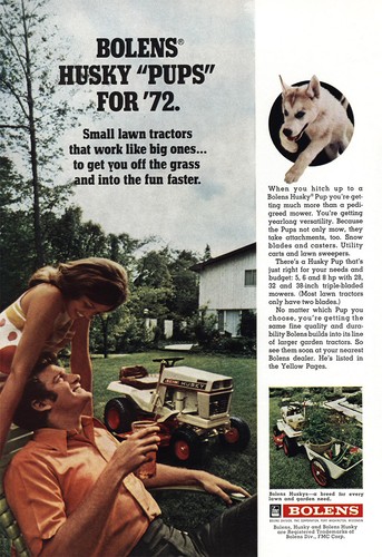 1972 bolens lawn - bolens,