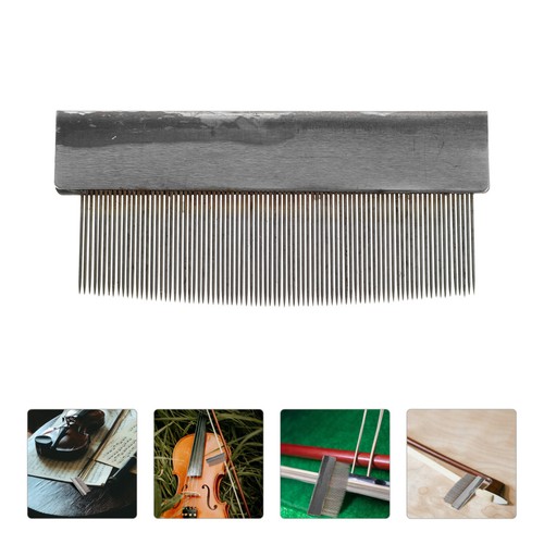 Silver iron violin bow hair - silver,