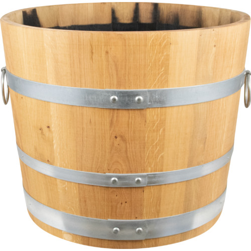 Balazs planter barrel - planter, half
