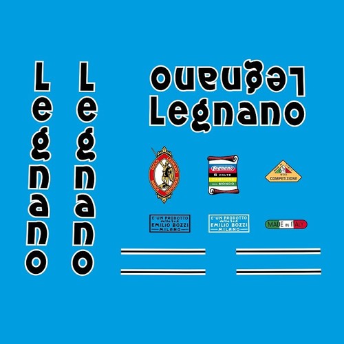 Legnano bicycle frame decals - legnano,