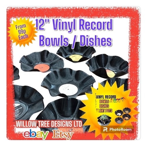 Vinyl record bowls dishes - /,
